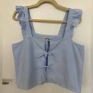 Djerf Avenue Breezy Tie Top - Size M